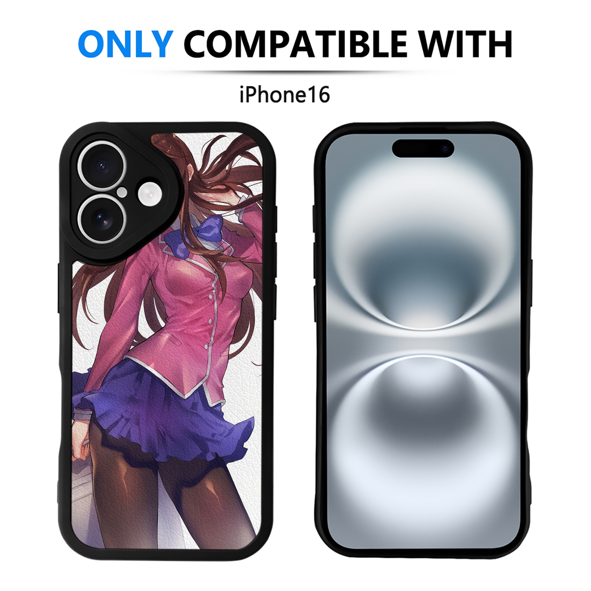 （画像用） 遊☆戯☆王 Yu-Gi-Oh! 【iPhone 16シリーズ対応】シリコンスマホケース（レザー調） 材質：シリコン